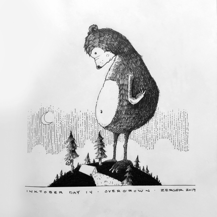 illustratoin-Inktober-2019-14-Overgrown